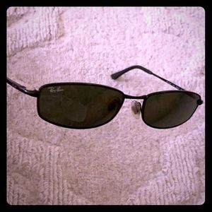 Ray Ban Small Lens Aviator Sunglasses - Black
